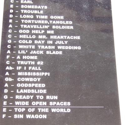 set list